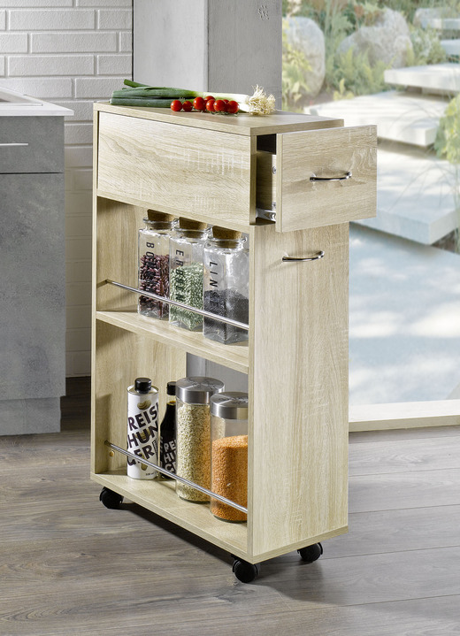 Küchenmöbel - Praktischer Nischenwagen, in Farbe WEISS, in Ausführung Nischenwagen ohne Schublade Ansicht 5