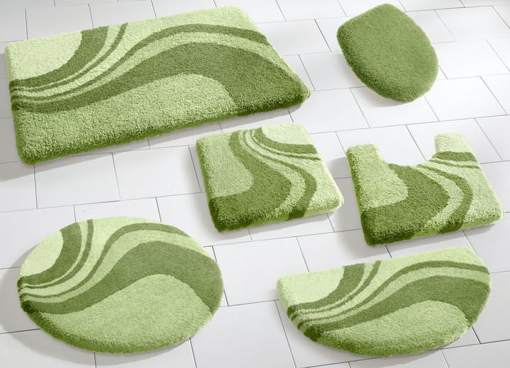 Badgarnituren - Badgarnitur von Kleine Wolke mit rutschhemmender Rückseite, in Größe 100 (Vorleger halbrund, 50/ 80 cm) bis 112 (WC-Deckelbezug, 47/ 50 cm), in Farbe BEIGE Ansicht 9