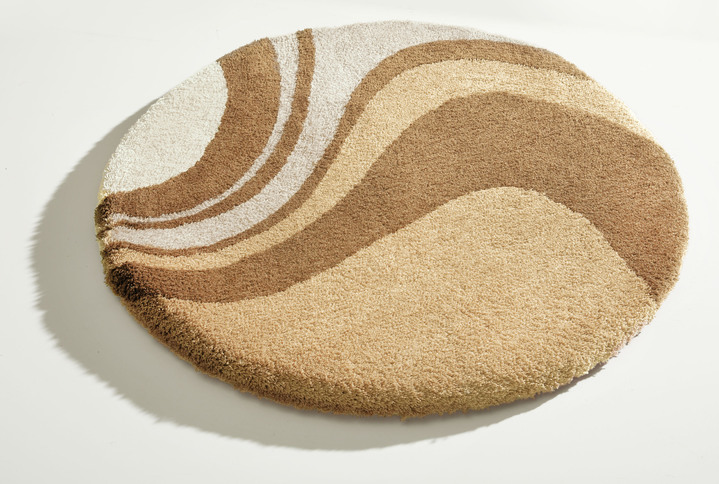 Badgarnituren - Badgarnitur von Kleine Wolke mit rutschhemmender Rückseite, in Größe 100 (Vorleger halbrund, 50/ 80 cm) bis 112 (WC-Deckelbezug, 47/ 50 cm), in Farbe BEIGE Ansicht 11