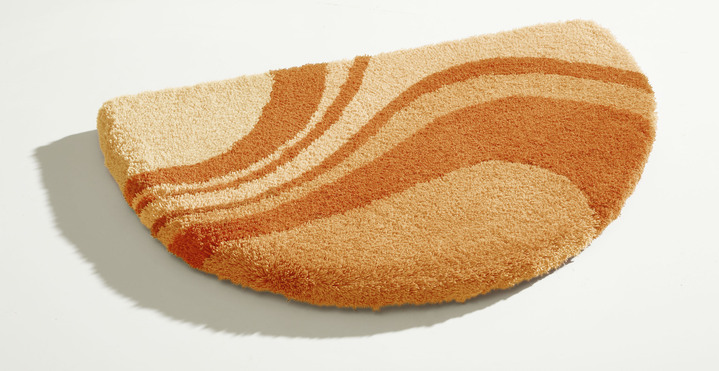 Badgarnituren - Badgarnitur von Kleine Wolke mit rutschhemmender Rückseite, in Größe 100 (Vorleger halbrund, 50/ 80 cm) bis 112 (WC-Deckelbezug, 47/ 50 cm), in Farbe BEIGE Ansicht 13