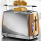 Küchengeräte-Serien - Russel Hobbs Frühstücksserie Luna – Farbe KUPFER – Ansicht 2 Küchengeräte-Serien - Russel Hobbs Frühstücksserie Luna, in Farbe GRAU, in Ausführung Langschlitz-Toaster – Farbe KUPFER – Ansicht 2