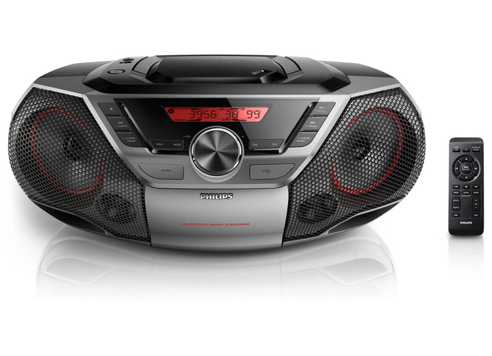 - Philips AZ700T Digitalradio mit CD, in Farbe SCHWARZ Ansicht 2