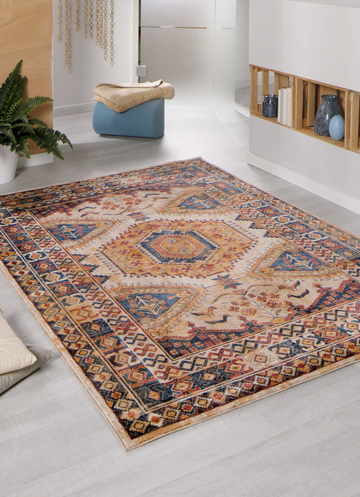 Teppiche - Brücken und Teppiche in angenehmen, weichen Farben, in Größe 113 (Brücke, 80/150 cm) bis 298 (Teppich, 280/380 cm), in Farbe BUNT Ansicht 1