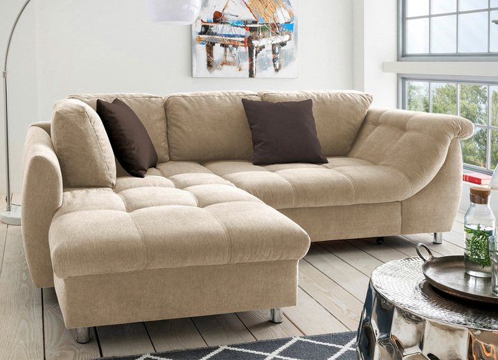 Polsterecken - Polsterecke mit Dekokissen Ansicht 6 Polsterecken - Polsterecke mit Dekokissen, in Farbe BLAU, in Ausführung mit Bettfunktion Ansicht 6