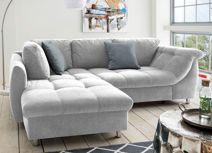 Polsterecken - Polsterecke mit Dekokissen Ansicht 5 Polsterecken - Polsterecke mit Dekokissen, in Farbe BLAU, in Ausführung mit Bettfunktion Ansicht 5