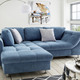 Polsterecken - Polsterecke mit Dekokissen – Farbe BLAU Polsterecken - Polsterecke mit Dekokissen, in Farbe BLAU, in Ausführung mit Bettfunktion