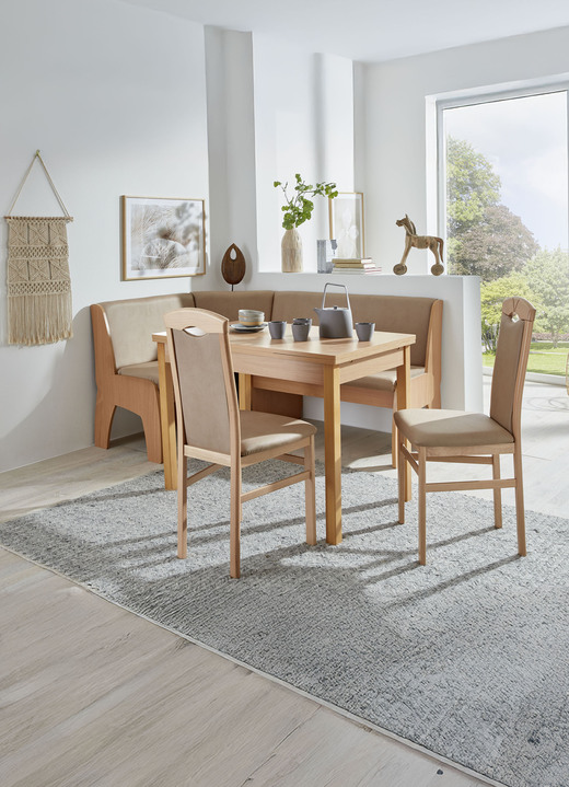 Stühle & Sitzbänke - Zeitlose Esszimmermöbel, in Farbe WEISS-BLAU, in Ausführung 2er-Set Stühle Ansicht 9