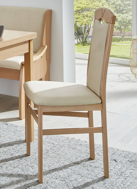 Stühle & Sitzbänke - Zeitlose Esszimmermöbel, in Farbe WEISS-BLAU, in Ausführung 2er-Set Stühle Ansicht 5