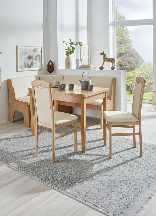 Stühle & Sitzbänke - Zeitlose Esszimmermöbel, in Farbe WEISS-BLAU, in Ausführung 2er-Set Stühle Ansicht 8