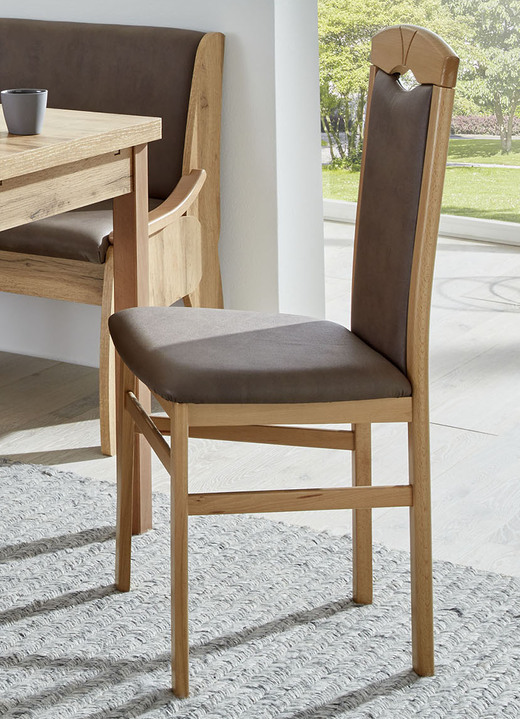 Stühle & Sitzbänke - Zeitlose Esszimmermöbel, in Farbe WEISS-BLAU, in Ausführung 2er-Set Stühle Ansicht 7