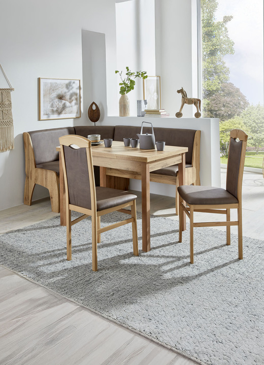 Stühle & Sitzbänke - Zeitlose Esszimmermöbel, in Farbe WEISS-BLAU, in Ausführung 2er-Set Stühle Ansicht 2