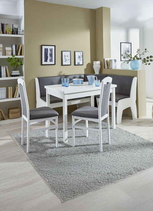 Stühle & Sitzbänke - Zeitlose Esszimmermöbel, in Farbe WEISS-BLAU, in Ausführung 2er-Set Stühle Ansicht 11