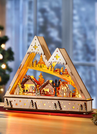 Lichterbogen aus Holz