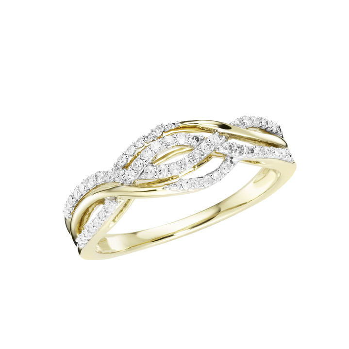 Ringe - Damenring mit 56 Brillanten, in Größe 160 bis 220, in Farbe  Ansicht 2