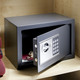 Sicherheit - Tresor aus massivem Stahl, in Farbe GRAU