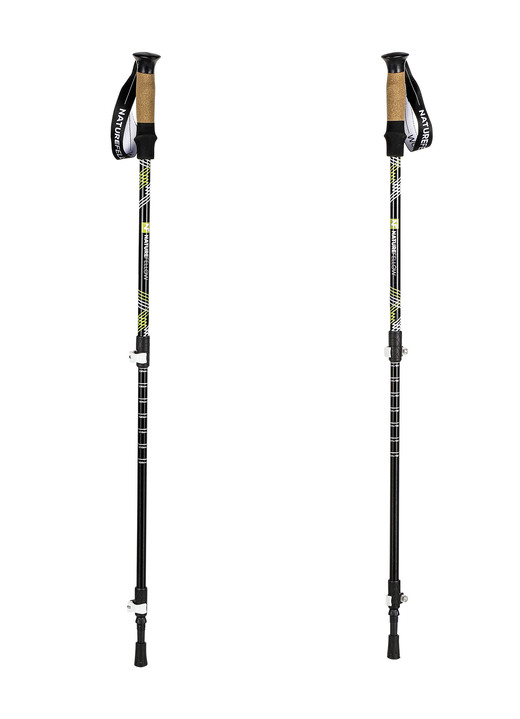 Fitness - Wanderstöcke, 2er-Set, Inkl. 5 Aufsätzen, in Farbe BRAUN Ansicht 2