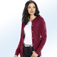 Strickjacken - Strickjacke mit Schurwolle – Farbe WEINROT Strickjacken - Strickjacke mit Schurwolle, in Größe 036 bis 052, in Farbe JEANSBLAU