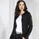 Strickjacken - Strickjacke mit Schurwolle – Farbe SCHWARZ Strickjacken - Strickjacke mit Schurwolle, in Größe 036 bis 052, in Farbe JEANSBLAU