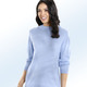 Langarm - Pullover mit Schurwolle – Farbe BLEU – Ansicht 1 Langarm - Pullover mit Schurwolle, in Größe 036 bis 050, in Farbe BLEU – Farbe BLEU – Ansicht 1