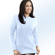 Pullover - Pullover mit Strukturmix, in Größe 038 bis 054, in Farbe HELLBLAU