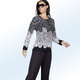 Pullover & Strickmode - Pullover aus weichem Material – Farbe SCHWARZ-ECRU – Ansicht 2 Pullover & Strickmode - Pullover aus weichem Material, in Größe 038 bis 052, in Farbe SCHWARZ-ECRU – Farbe SCHWARZ-ECRU – Ansicht 2