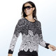 Pullover & Strickmode - Pullover aus weichem Material – Farbe SCHWARZ-ECRU – Ansicht 1 Pullover & Strickmode - Pullover aus weichem Material, in Größe 038 bis 052, in Farbe SCHWARZ-ECRU – Farbe SCHWARZ-ECRU – Ansicht 1