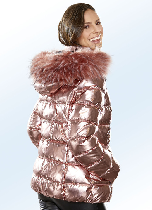 Winterjacken - Jacke mit Kassettenstepp Ansicht 2 Winterjacken - Jacke mit Kassettenstepp, in Größe 034 bis 052, in Farbe ROSÉGOLD Ansicht 2