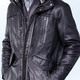 Lederjacken - Lederjacke mit Doppeltaschen – Farbe SCHWARZ – Ansicht 1 Lederjacken - Lederjacke mit Doppeltaschen, in Größe 048 bis 064, in Farbe SCHWARZ – Farbe SCHWARZ – Ansicht 1