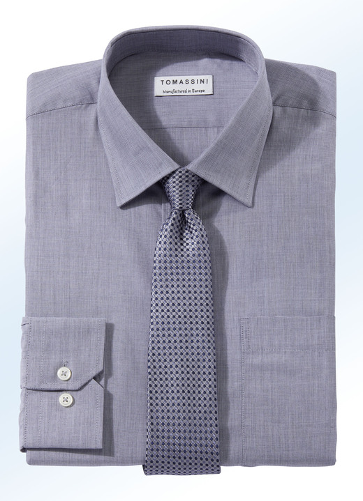 Hemden - Bügelleichtes Hemd  Ansicht 5 Hemden - Bügelleichtes Hemd , in Größe 038 bis 048, in Farbe BLEU Ansicht 5