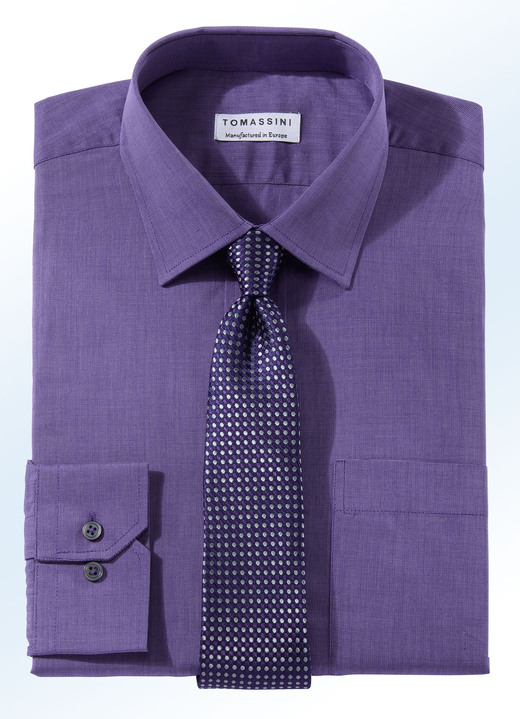 Hemden - Bügelleichtes Hemd  Ansicht 4 Hemden - Bügelleichtes Hemd , in Größe 038 bis 048, in Farbe BLEU Ansicht 4