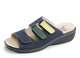 Sandaletten & Pantoletten - ELENA EDEN, bequeme Damen-Pantoletten, Weite H, mt herausnehmbarem Fußbett – Farbe MARINE-BUNT – Ansicht 1 Sandaletten & Pantoletten - ELENA EDEN, bequeme Damen-Pantoletten, Weite H, mt herausnehmbarem Fußbett, in Größe 036 bis 042, in Farbe SCHWARZ-BORDEAUX – Farbe MARINE-BUNT – Ansicht 1