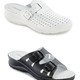 Sandaletten & Pantoletten - Set: Pantolette in Schwarz und Clog in Weiß, in Größe 036 bis 041, in Farbe SCHWARZ+WEISS – Farbe SCHWARZ+WEISS – Ansicht 2