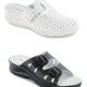 Sandaletten & Pantoletten - Set: Pantolette in Schwarz und Clog in Weiß, in Größe 036 bis 041, in Farbe SCHWARZ+WEISS – Farbe SCHWARZ+WEISS – Ansicht 2