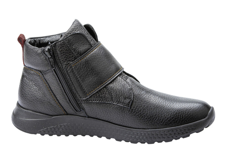 Schuhe - Waldläufer, bequeme Damen-Stiefeletten, Weite H, mit herausnehmbarem Fußbett, in Größe 4 1/2 bis 9, in Farbe SCHWARZ-ROT Ansicht 7