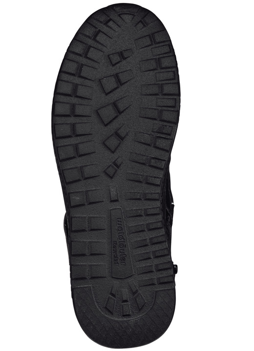 Stiefel & Stiefeletten - Waldläufer, bequeme Damen-Stiefeletten, Weite H, mit herausnehmbarem Fußbett, in Größe 4 1/2 bis 9, in Farbe SCHWARZ-ROT Ansicht 4