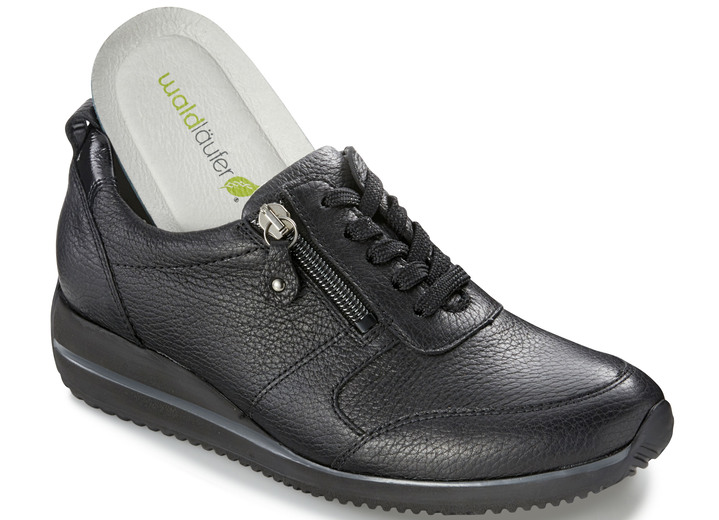 Slipper & Schnürschuhe - Waldläufer, leichte Damen-Sneaker, Weite H, mit herausnehmbarem Fußbett, in Größe 3 1/2 bis 8, in Farbe ALTSILBER Ansicht 5