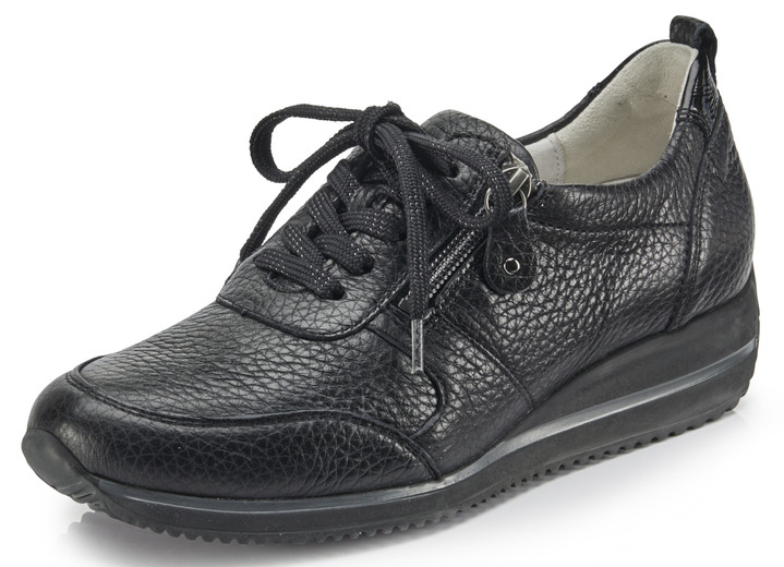 Slipper & Schnürschuhe - Waldläufer, leichte Damen-Sneaker, Weite H, mit herausnehmbarem Fußbett Ansicht 3 Slipper & Schnürschuhe - Waldläufer, leichte Damen-Sneaker, Weite H, mit herausnehmbarem Fußbett, in Größe 3 1/2 bis 8, in Farbe WEISS Ansicht 3