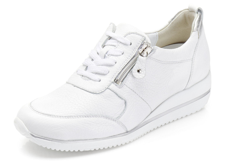 Slipper & Schnürschuhe - Waldläufer, leichte Damen-Sneaker, Weite H, mit herausnehmbarem Fußbett, in Größe 3 1/2 bis 8, in Farbe WEISS Ansicht 1