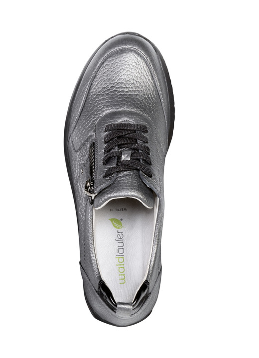 Slipper & Schnürschuhe - Waldläufer, leichte Damen-Sneaker, Weite H, mit herausnehmbarem Fußbett, in Größe 3 1/2 bis 8, in Farbe ALTSILBER Ansicht 2