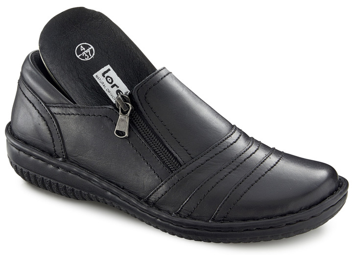 Slipper & Schnürschuhe - ELENA EDEN, bequeme Damen-Slipper, Weite G, mit herausnehmbarem Fußbett Ansicht 4 Slipper & Schnürschuhe - ELENA EDEN, bequeme Damen-Slipper, Weite G, mit herausnehmbarem Fußbett, in Größe 036 bis 042, in Farbe BURGUND Ansicht 4