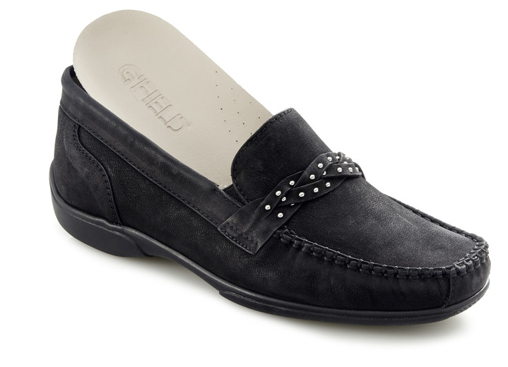 Slipper & Schnürschuhe - ELENA EDEN, bequeme Damen-Slipper, Weite H, mit herausnehmbarem Fußbett, in Größe 036 bis 042, in Farbe JEANS Ansicht 8