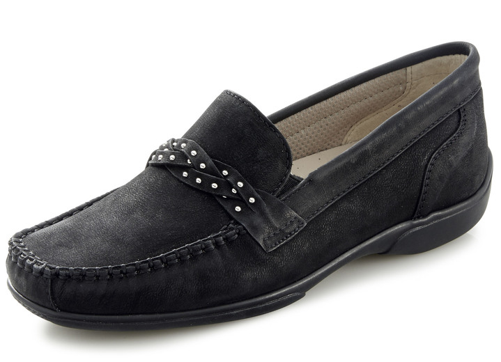 Slipper & Schnürschuhe - ELENA EDEN, bequeme Damen-Slipper, Weite H, mit herausnehmbarem Fußbett Ansicht 7 Slipper & Schnürschuhe - ELENA EDEN, bequeme Damen-Slipper, Weite H, mit herausnehmbarem Fußbett, in Größe 036 bis 042, in Farbe TAUPE Ansicht 7