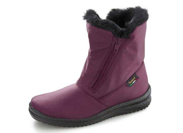 Schuhe - ELENA EDEN, atmungsaktive Damen-Stiefeletten, Winterschuhe, Weite G, mit Reißverschluss, in Größe 036 bis 042, in Farbe MARINE Ansicht 3