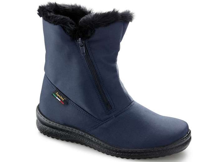 Schuhe - ELENA EDEN, atmungsaktive Damen-Stiefeletten, Winterschuhe, Weite G, mit Reißverschluss, in Größe 036 bis 042, in Farbe MARINE Ansicht 2