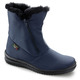 Stiefel & Stiefeletten - ELENA EDEN, atmungsaktive Damen-Stiefeletten, Winterschuhe, Weite G, mit Reißverschluss – Farbe MARINE – Ansicht 2 Stiefel & Stiefeletten - ELENA EDEN, atmungsaktive Damen-Stiefeletten, Winterschuhe, Weite G, mit Reißverschluss, in Größe 036 bis 042, in Farbe BORDEAUX – Farbe MARINE – Ansicht 2