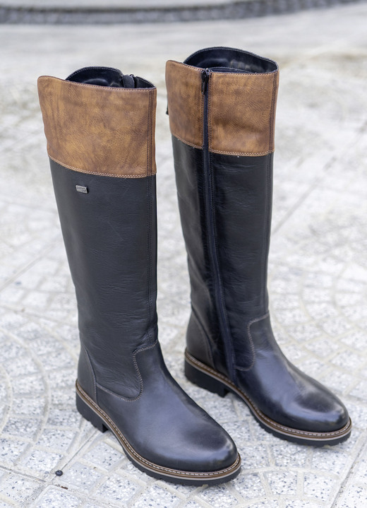 Stiefel & Stiefeletten - Remonte, gefütterte Damen-Stiefel, Winterschuhe, Weite G, mit Reißverschluss, in Größe 036 bis 042, in Farbe SCHWARZ-MARONE Ansicht 8