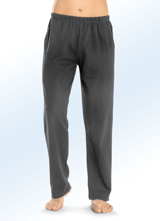 Freizeithosen - Hose in gerader Form, in Größe 024 bis 062, in Farbe SCHWARZ Ansicht 3