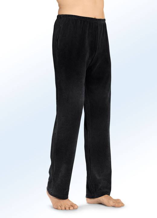 Freizeithosen - Hose mit bequemem Dehnbund rundum in 2 Farben Ansicht 4 Freizeithosen - Hose mit bequemem Dehnbund rundum in 2 Farben, in Größe 024 bis 062, in Farbe MARINE Ansicht 4