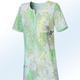 Kurzarm - Nachthemd, knielang mit Knopfleiste, in Größe 036 bis 054, in Farbe MINT-BUNT – Farbe MINT-BUNT – Ansicht 2