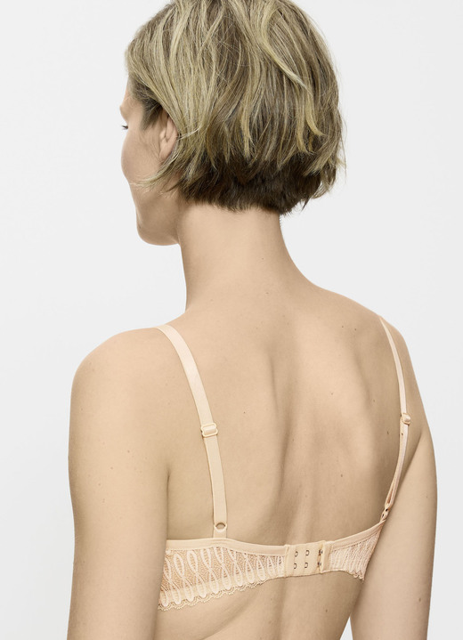 Bügel-BH - Triumph-Aura Spotlight Bügel-BH mit Elastikspitze, in Größe 070 bis 090, in Cup A, in Farbe CREME Ansicht 5